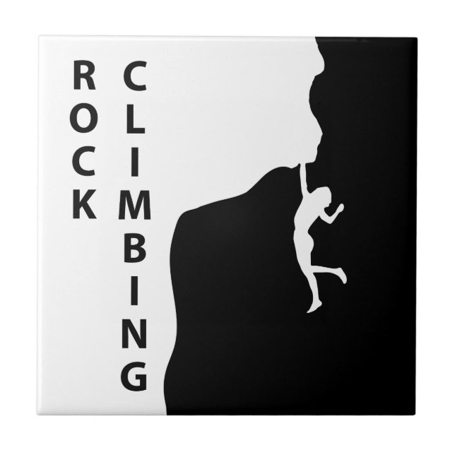 Rock climbing ceramic tile (Front)