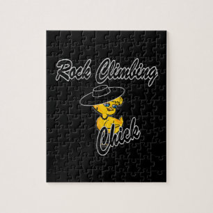 Rock Climbing Chick #4 Jigsaw Puzzle