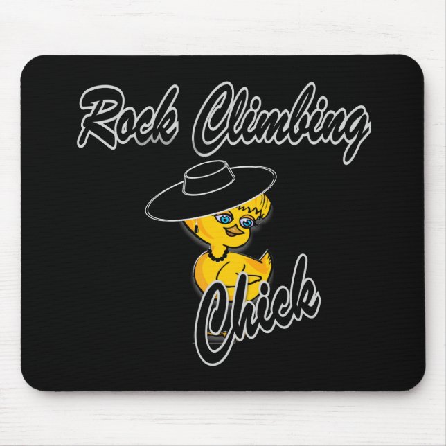 Rock Climbing Chick #4 Mouse Pad (Front)