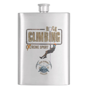 Rock Climbing   Classic Hip Flask