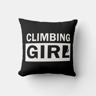 rock climbing climb girl woman cushion