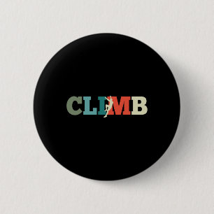 Rock Climbing Climb Retro Gift 6 Cm Round Badge