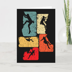 Rock Climbing Climber Bouldering Boulder _3 Card
