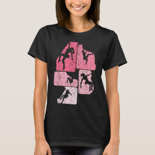 Rock Climbing Climber Bouldering Boulder Women Gir T-Shirt