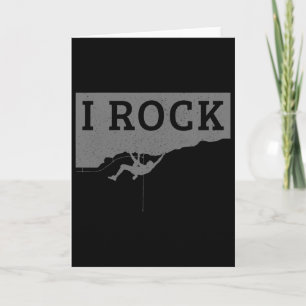 Rock Climbing Climber Bouldering Climb _4 Card