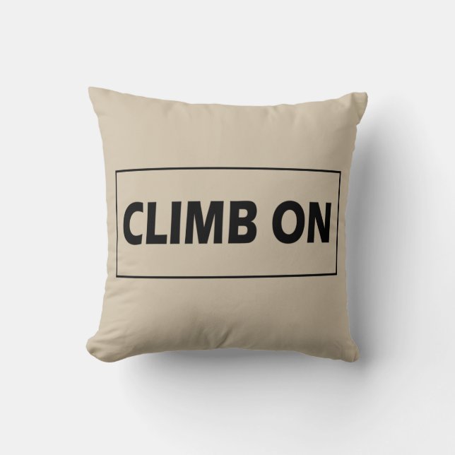 Rock Climbing climber climb on Cushion (Front)