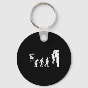 Rock Climbing Climber Evolution Bouldering Key Ring