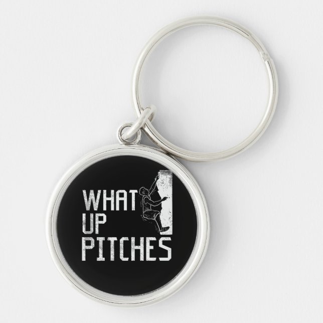 Rock Climbing Climber Gift Key Ring (Front)