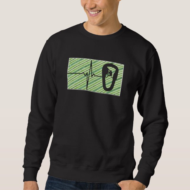Rock Climbing Climber Retro Gift Sweatshirt (Front)