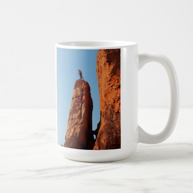 Rock climbing coffee mug (Right)