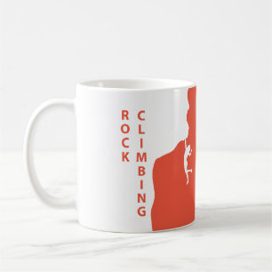 Rock climbing coffee mug