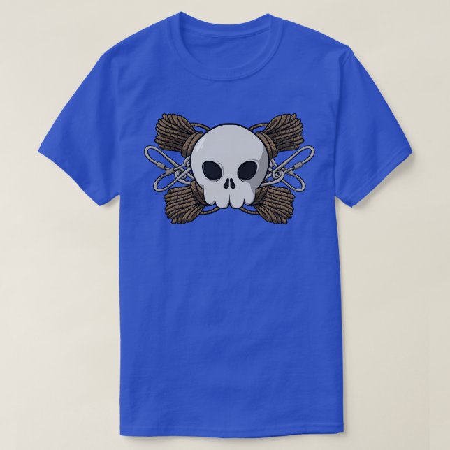 Rock climbing crew Jolly pirate  no caption T-Shirt (Design Front)