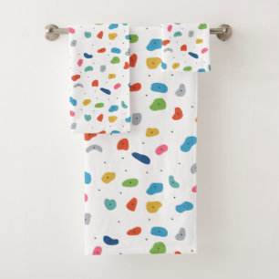 Rock Climbing Cute Kids Colourful Bath Towel Set