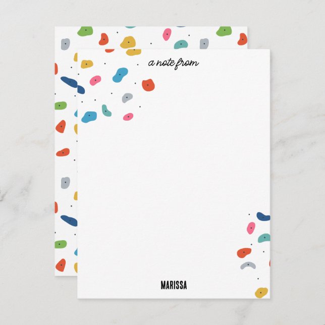 Rock Climbing Cute Kids Colourful Card (Front/Back)