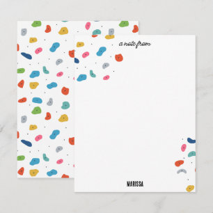 Rock Climbing Cute Kids Colourful Card