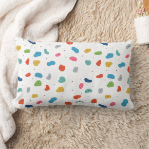 Rock Climbing Cute Kids Colourful Lumbar Cushion
