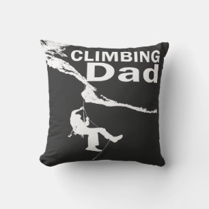 Rock climbing dad cushion