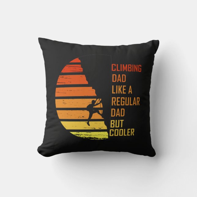Rock climbing dad cushion (Front)