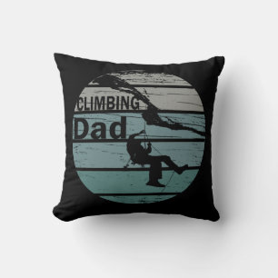 Rock climbing dad cushion