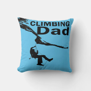 Rock climbing dad cushion