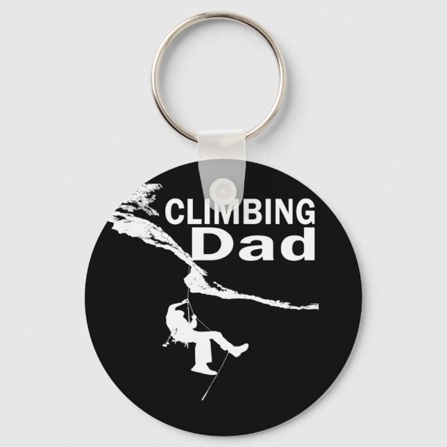 Rock climbing dad key ring (Front)