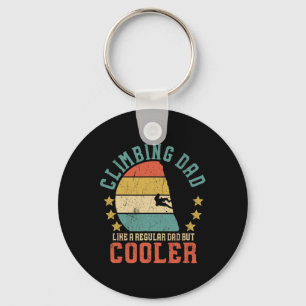 Rock Climbing Dad Vintage Mountain Climber Father' Key Ring