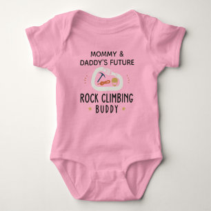 Rock Climbing - Daddy's Future Rock Climbing Buddy Baby Bodysuit