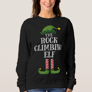 Rock Climbing Elf Matching Family Christmas Sweatshirt