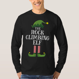 Rock Climbing Elf Matching Family Christmas T-Shirt