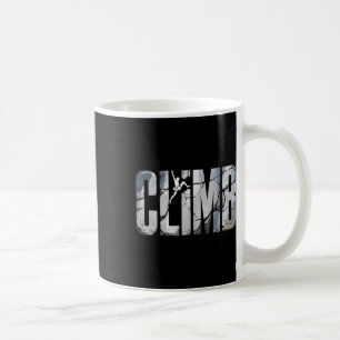 Rock Climbing For Boys Men Climber Mountain Boulde Coffee Mug
