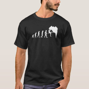 Rock Climbing For Rock Climber Funny Evolution Te T-Shirt