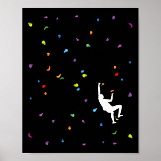 Rock Climbing Free Climbing Extreme Sports Boulder Poster