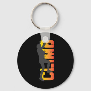 Rock Climbing Funny Bouldering Enthusiasts For Men Key Ring