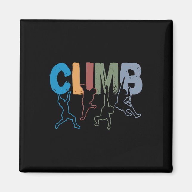 Rock Climbing Funny Bouldering Enthusiasts For Men Magnet (Front)