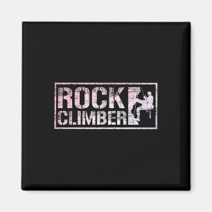 Rock Climbing Funny Bouldering Enthusiasts For Men Magnet