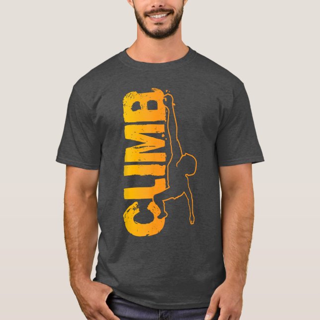 Rock Climbing Funny Bouldering Enthusiasts For Men T-Shirt (Front)