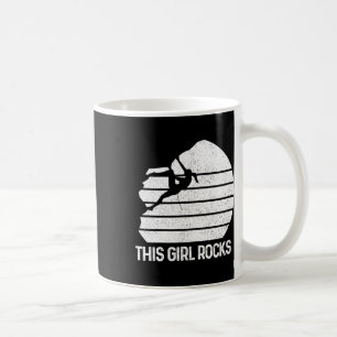 Rock Climbing Girl Definition Climber Bouldering C Coffee Mug