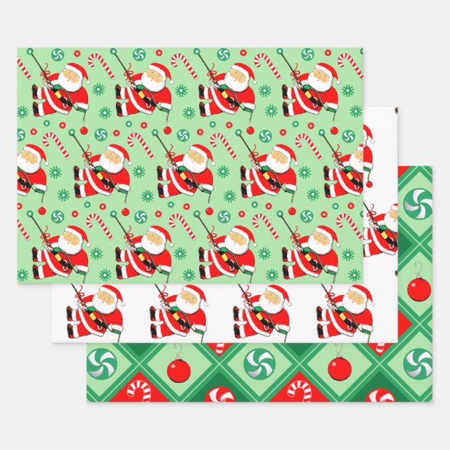 Rock Climbing Holiday Gift Wrapping Paper (Set)