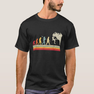 Rock Climbing Human Evolution Vintage Climber T-Shirt