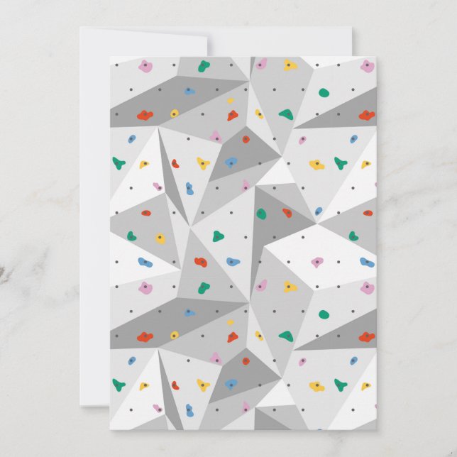 Rock Climbing Invitation (Front)