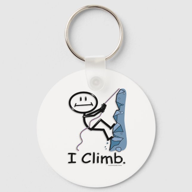 Rock Climbing Key Ring (Front)
