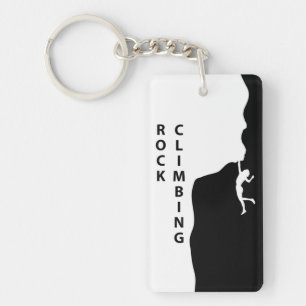 Rock climbing key ring
