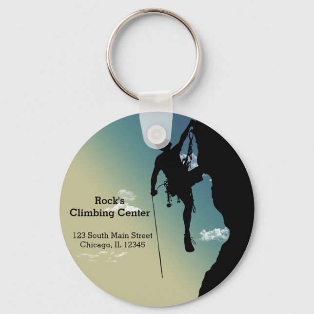 Rock Climbing Key Ring (Front)