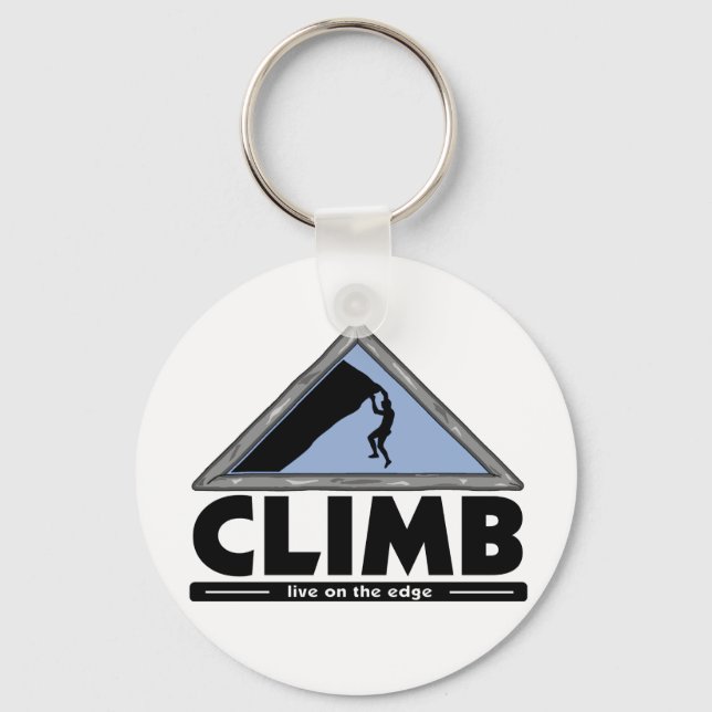 Rock Climbing Key Ring (Front)