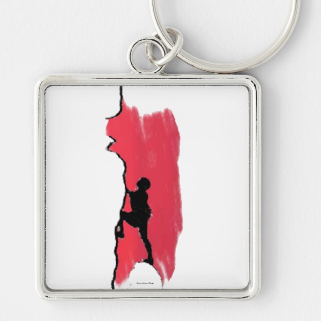 Rock Climbing Keychain (Front)