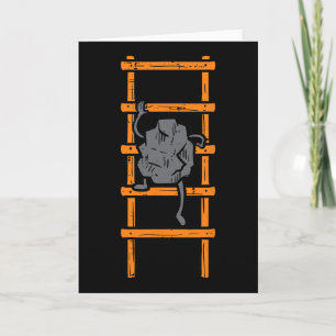 Rock Climbing Ladder Funny Climber Bouldering Kids Card