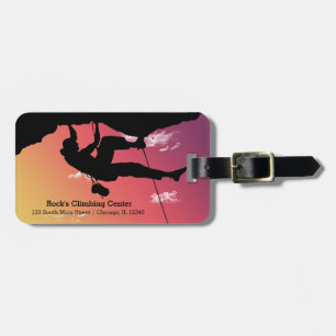 Rock Climbing Luggage Tag