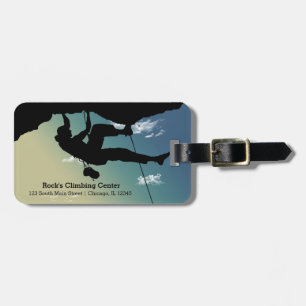 Rock Climbing Luggage Tag
