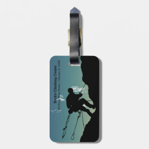 Rock Climbing Luggage Tag