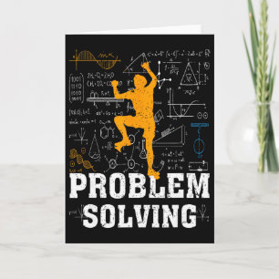 Rock Climbing Math Lover Problem Solving Mathemati Card
